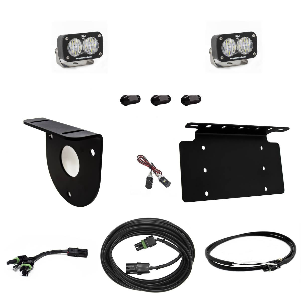 Image of Baja Designs S2 Sport Upfitter Reverse Light Kit W/ Plate For 2021+ Ford Bronco