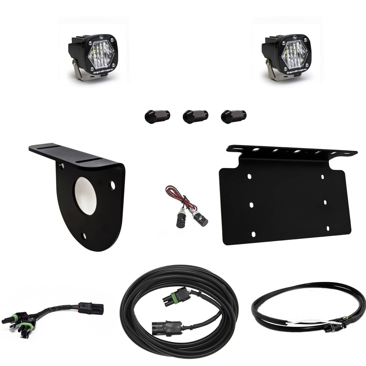 Image of Baja Designs S1 LED Reverse Light Kit W/ Plate & Upfitter For 2021+ Ford Bronco