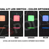 Image of sPOD Add-On Switch Panel w/ LED Switches for Touchscreen Systems Compatible with 09-18 Jeep Wrangler JK