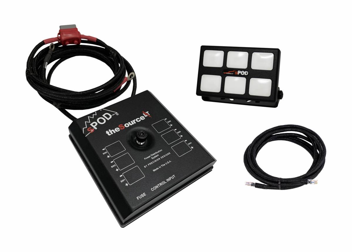 Image of sPOD SourceLT Bluetooth Mini6 Control Panel with 36' Battery Cables, Universal