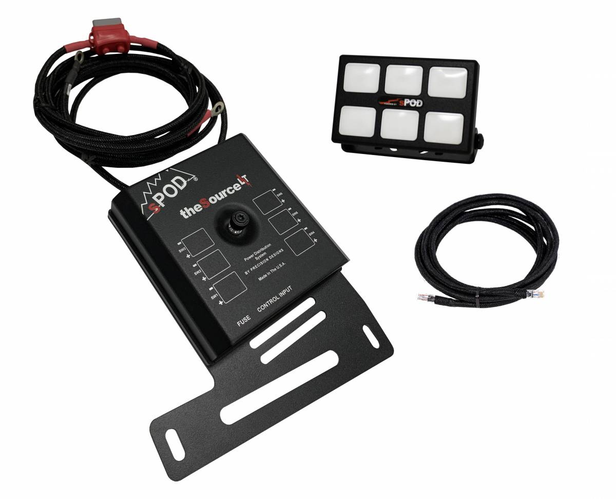 Image of sPOD SourceLT Bluetooth Mini6 Control Panel for 07-18 Jeep Wrangler JK