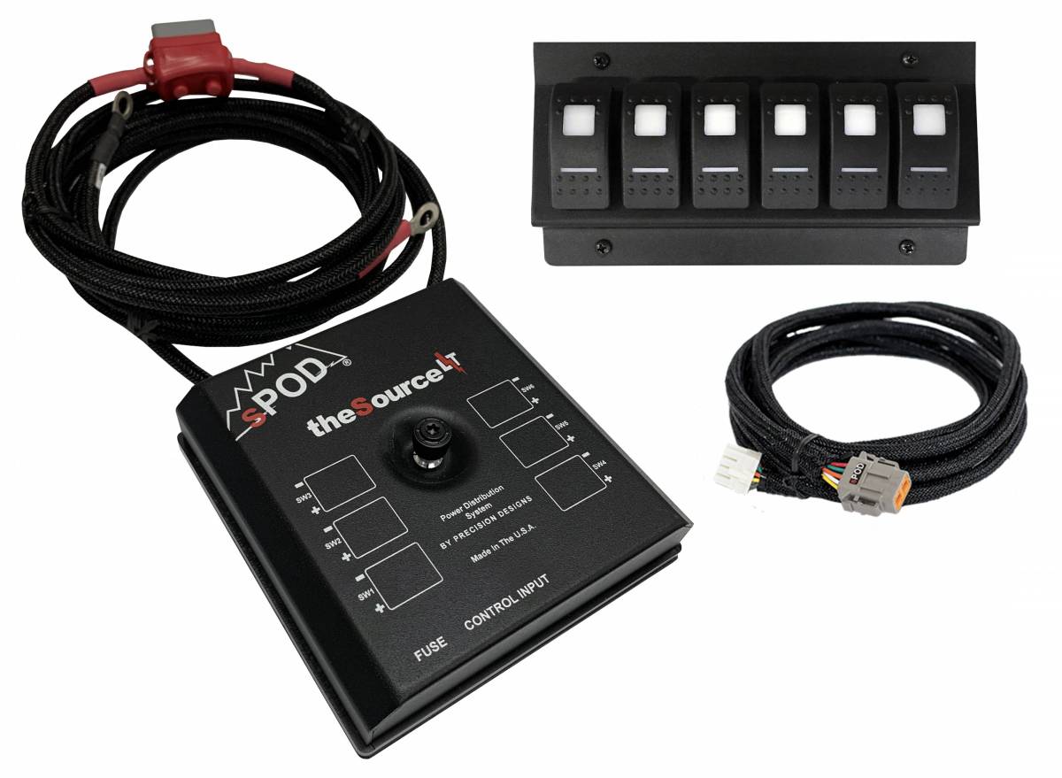 Image of sPOD SourceLT Bluetooth Switch Panel w/ LED Switches for 12-17 Tundra
