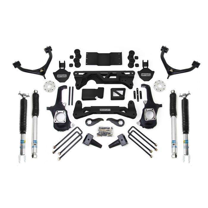 Image of ReadyLift 7-8" Lift Kit W/ Bilstein Shocks For 11-19 Chevy/GMC 2500/3500 HD SRW