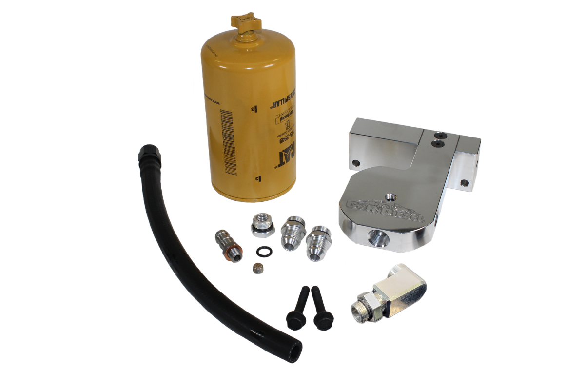 Image of G&R Diesel CAT Fuel Filter/Separator Conversion Kit For 10-18 RAM 6.7L Cummins
