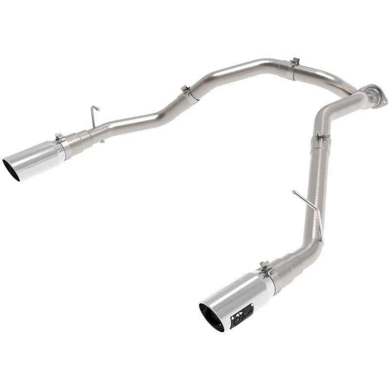 Image of aFe Power DPF-Back Exhaust System Dual Rear Exit For 2020-21 Ram EcoDiesel 3.0L T409 Stainless Steel 49-42080-P