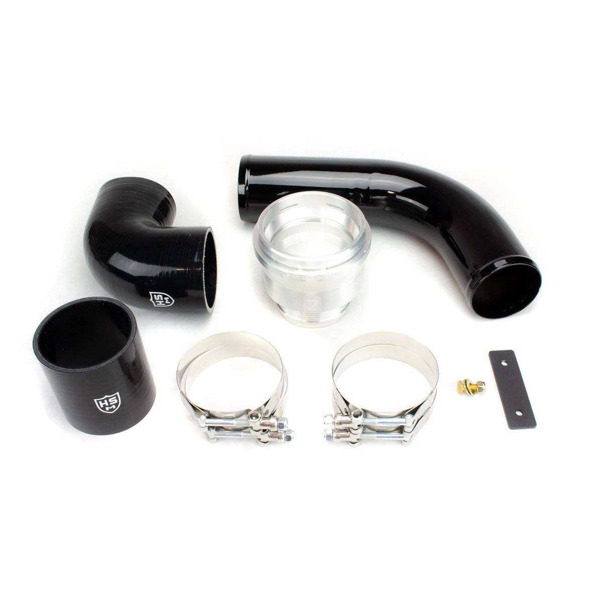 Image of H&S Black Intercooler Pipe OEM Upgrade Kit For 2011-2016 6.7L Ford Powerstroke
