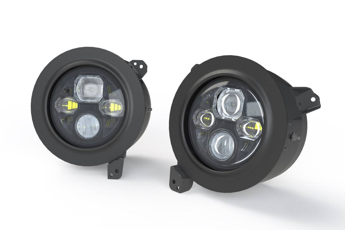 Image of Morimoto Sealed7 LED 7" 3000LM White Headlights For 2018+ Jeep Wrangler JL