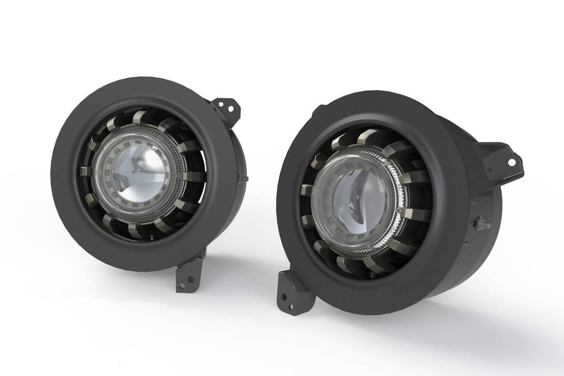 Image of Morimoto Super7 Projector Headlights W/ Clear Lens For 2020+ Jeep Gladiator JT