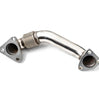 Image of Rudy's Polished Bolt-On Passenger Side Up-Pipe For 2001-2004 GM 6.6L LB7 Duramax
