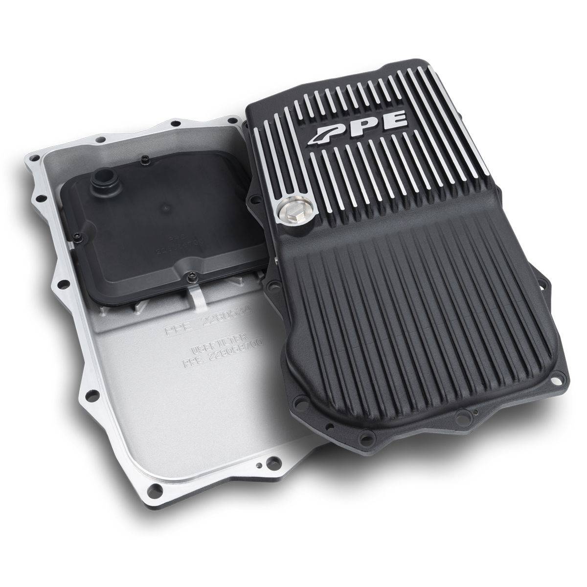 Image of PPE Brushed Aluminum Trans Pan For 2010+ BMW 2/3/4/5/6/7/X/Z Series 8-Speed Auto
