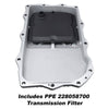 Image of PPE Black Aluminum Trans Pan For 2010+ BMW 2/3/4/5/6/7/M/X/Z Series 8-Speed Auto
