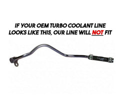 Image of Rudy's Stainless Turbo Coolant Line & Fitting For 11-16 Ford 6.7L Powerstroke