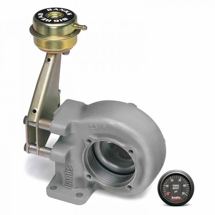 Image of Banks Quick Turbo Assembly w/ Wastegate & Gauge For 1994-2002 Dodge 5.9L Cummins