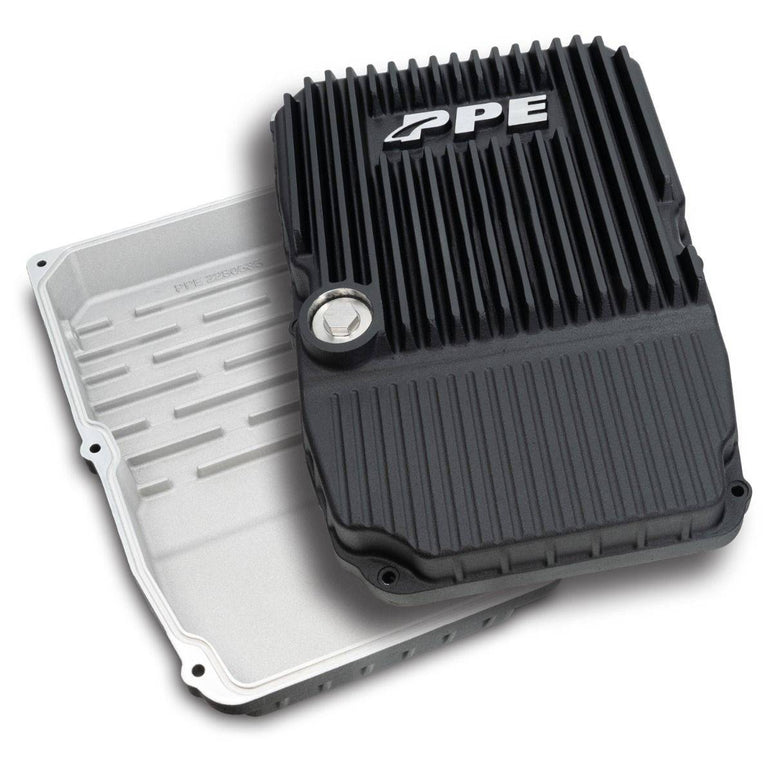 Image of PPE Heavy Duty Black Transmission Pan For 2006-2018 Dodge/Jeep WA580/W5A580/NAG1