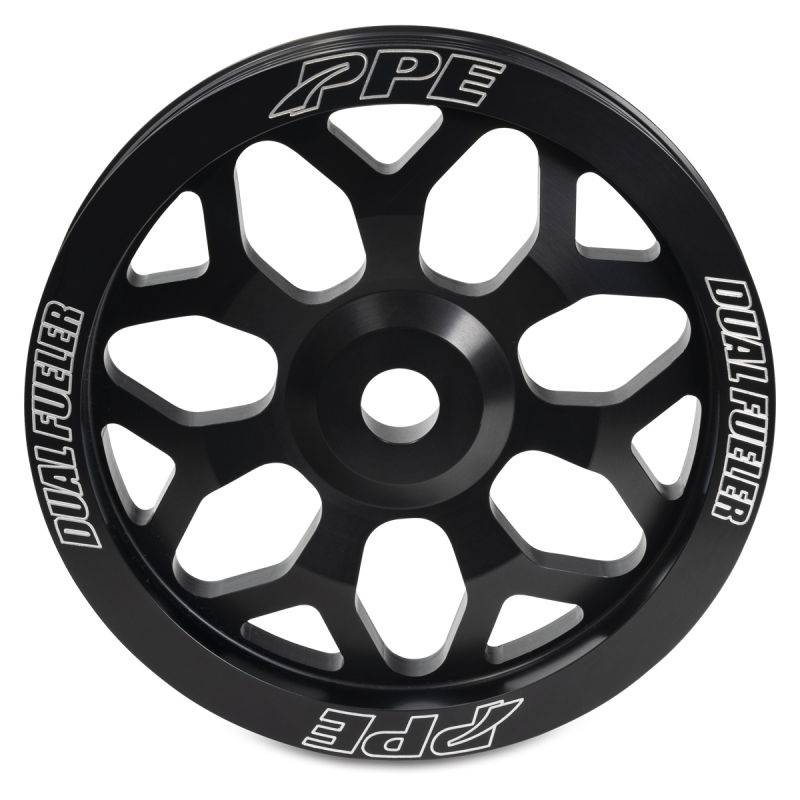 Image of PPE 7Y-Spoke Style Billet Aluminum Pulley Wheel For 2002+ GMC/Chevy 6.6L Duramax