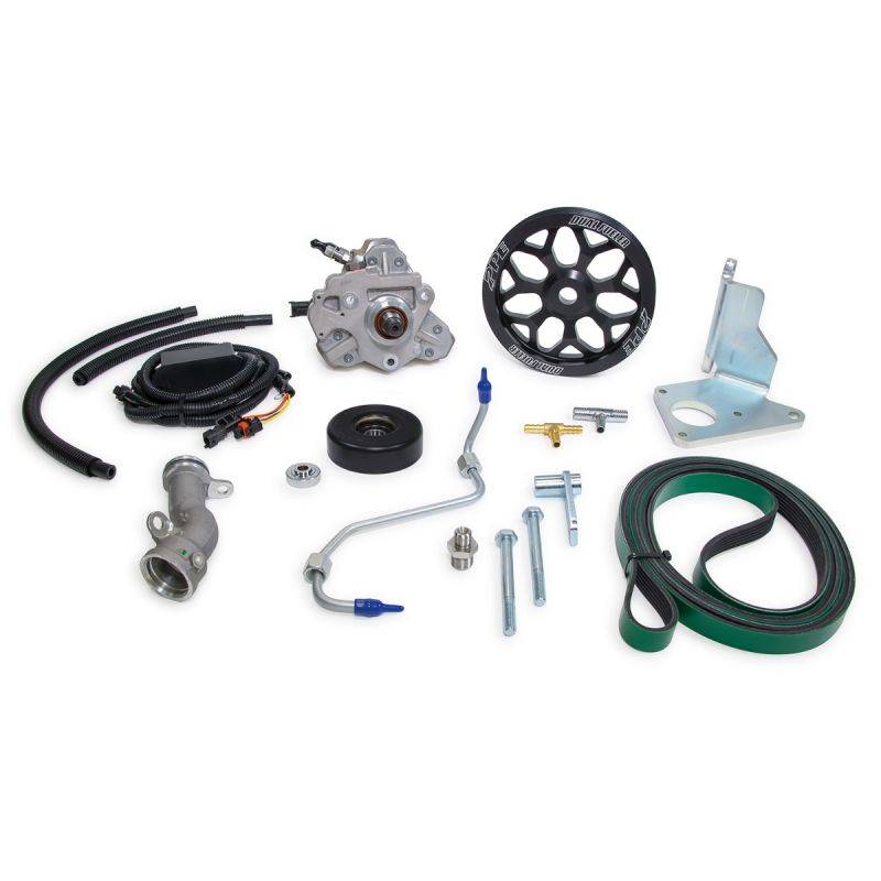 Image of PPE Dual Fueler Kit & CP3 Pump 7Y-Spoke Pulley For 02-04 6.6L LB7 Duramax Diesel