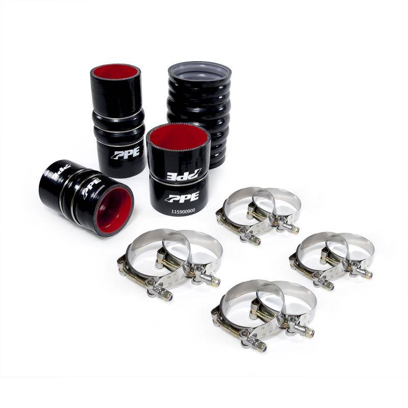 Image of PPE Silicone Hose Kit W/ Stainless Clamps For 11-16 GM 6.6L LML Duramax Diesel