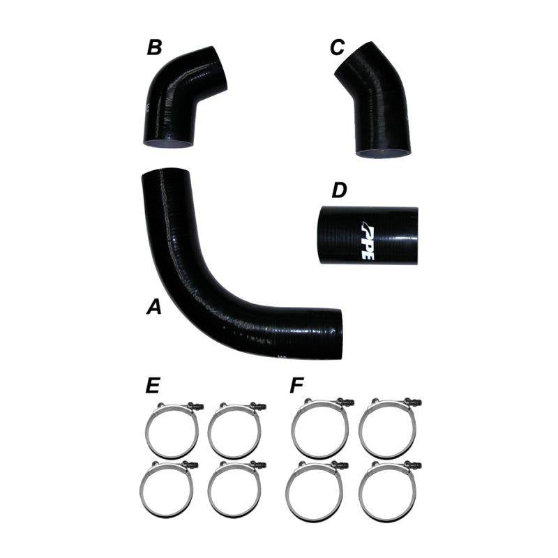 Image of PPE Silicone Hose Kit W/ Stainless Clamps For 02-04 GM 6.6L LB7 Duramax Diesel