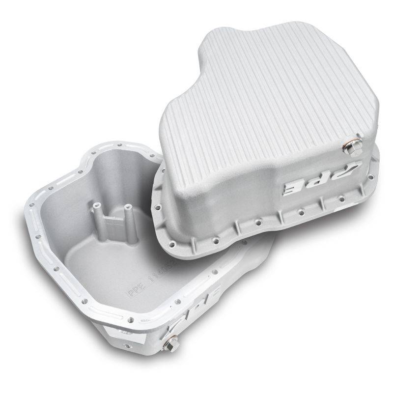 Image of PPE High Capacity Cast Aluminum Oil Pan Raw Finish For 11-16 GM 6.6 LML Duramax