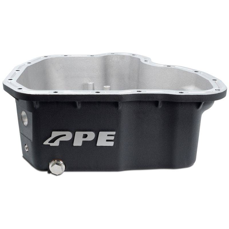 Image of PPE Black High Capacity Cast Aluminum Oil Pan For 2011-2016 GM 6.6 LML Duramax