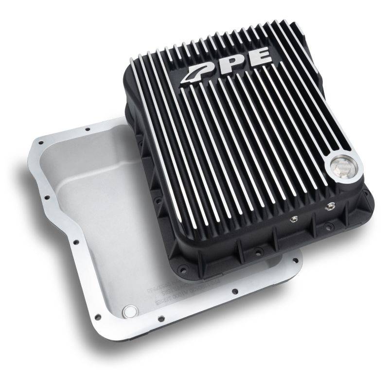 Image of PPE Standard Profile Brushed Transmission Pan For 01-19 GM 6.6L Duramax Diesel