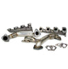 Image of PPE High Flow Exhaust Manifolds W/ Up Pipes For 2007.5-2010 GM 6.6L LMM Duramax