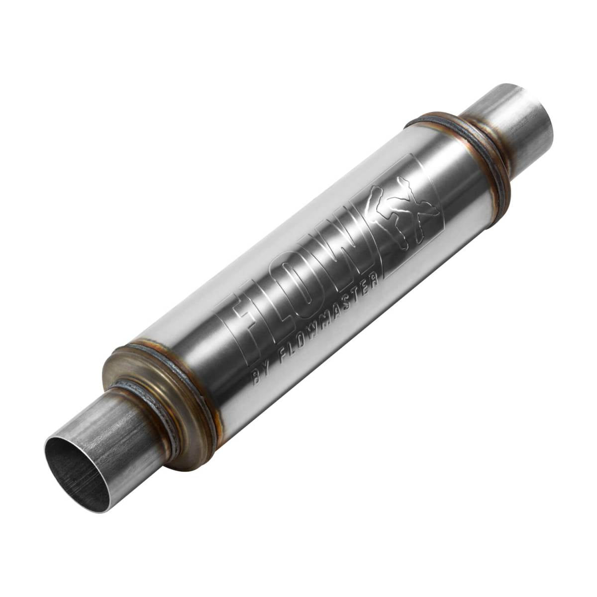 Image of Flowmaster FlowFX Series 2.5" In/Out Round Muffler For All Cars Trucks & Suv's