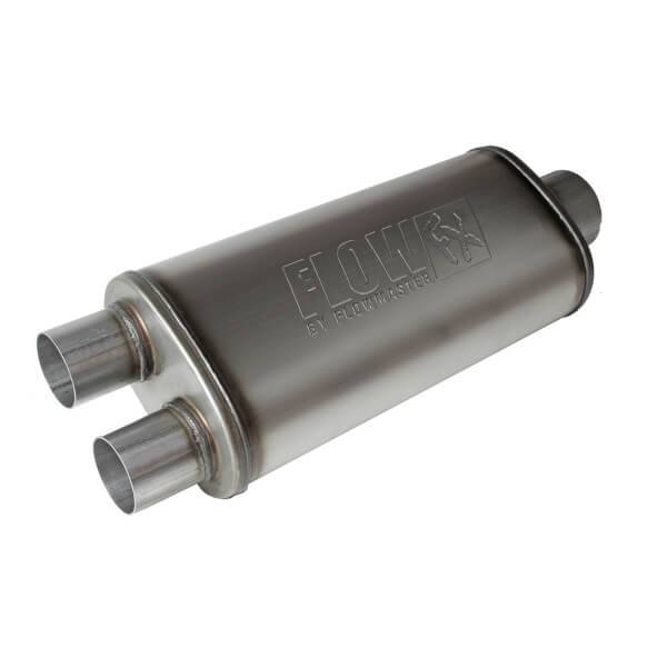 Image of Flowmaster FlowFX 3.5" Inlet 2.5" Dual Exit Muffler For Gas Cars Trucks & Suv's