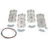 Image of PPE Billet Geared Hub Heat Sink Cover Set For 1992-2006 Hummer H1 HMMWV Humvee