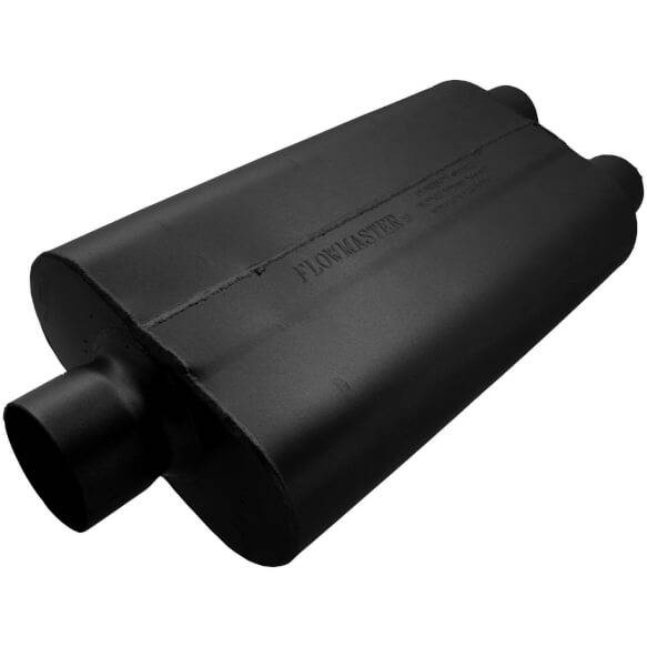 Image of Flowmaster 50 Series Delta Flow 3" in 2.5" Dual Out Universal Chambered Muffler
