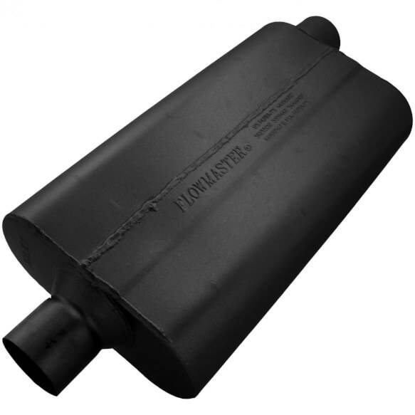 Image of Flowmaster 50 Series Delta Flow 2.5" Center in 2.5" Offset Out Universal Muffler