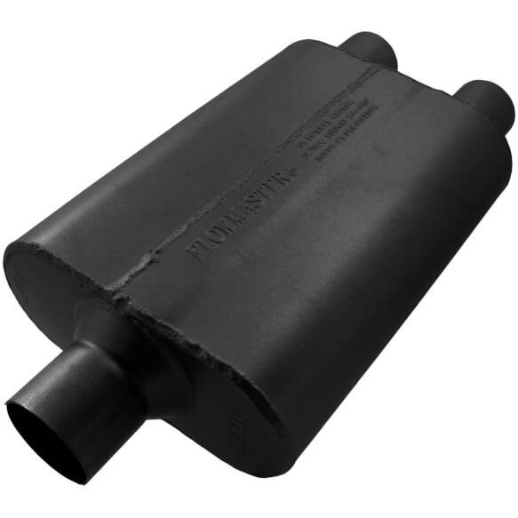 Image of Flowmaster 40 Series Delta Flow 2.5" Offset in 2.25" Dual Out Universal Muffler