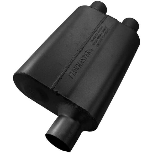 Image of Flowmaster 40 Series Delta Flow 2.5" Offset In 2.25" Dual Out Universal Muffler