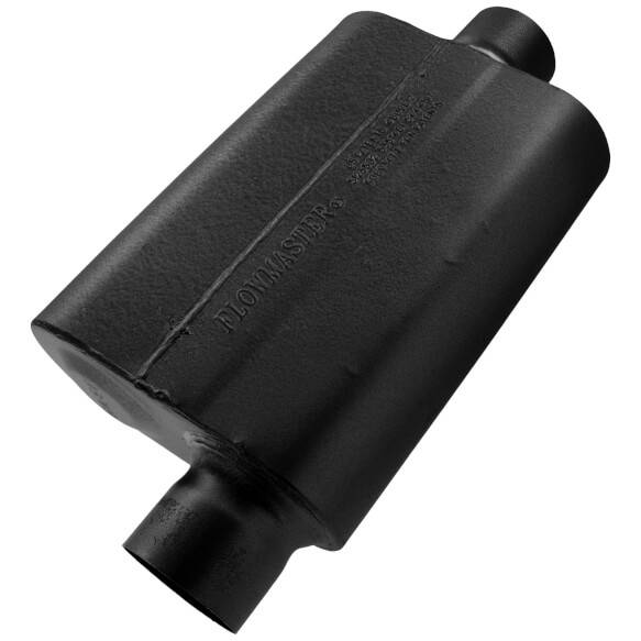 Image of Flowmaster Stainless 40 Series Delta Flow 3" Offset in 3" Center Out Muffler