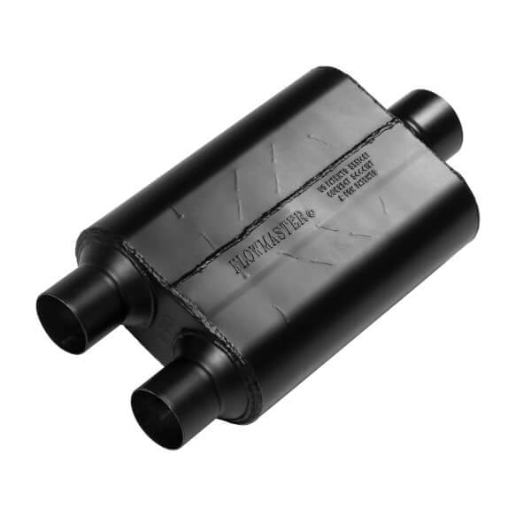 Image of Flowmaster 40 Series 2.5" Dual In 3" Center Out Aggressive Chambered Muffler