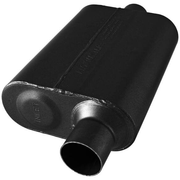 Image of Flowmaster 40 Series Stainless 2.5" Offset In 2.5" Center Out Universal Muffler