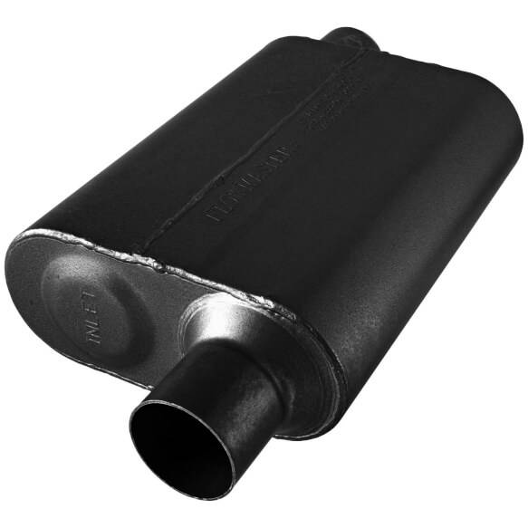 Image of Flowmaster 40 Series Stainless 2.5" Offset In/Out Chambered Universal Muffler