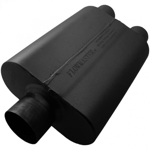Image of Flowmaster 40 Series Stainless 3" Center In 2.5" Dual Out Chambered Muffler