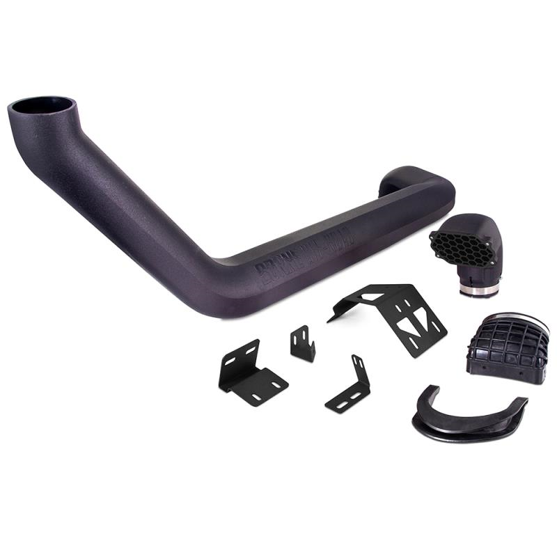 Image of Borne Off-Road Wrinkle Black Snorkel Kit For 18+ Jeep Wrangler JL - Gladiator JT 2.0L/3.6L