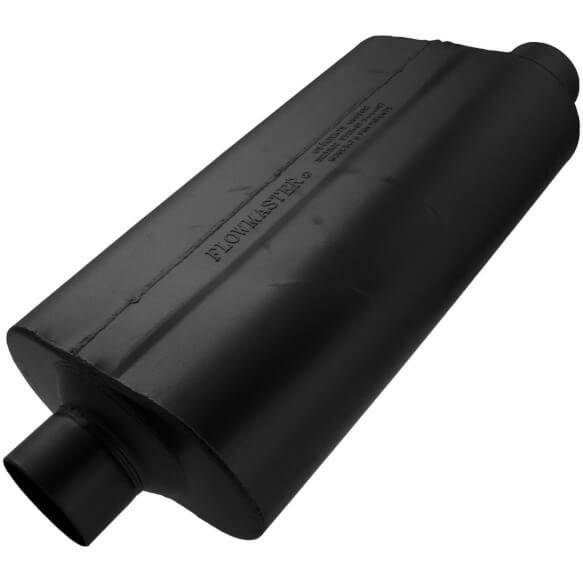 Image of Flowmaster 50 Series Heavy Duty 3" Offset In 3" Center Out Chambered Muffler