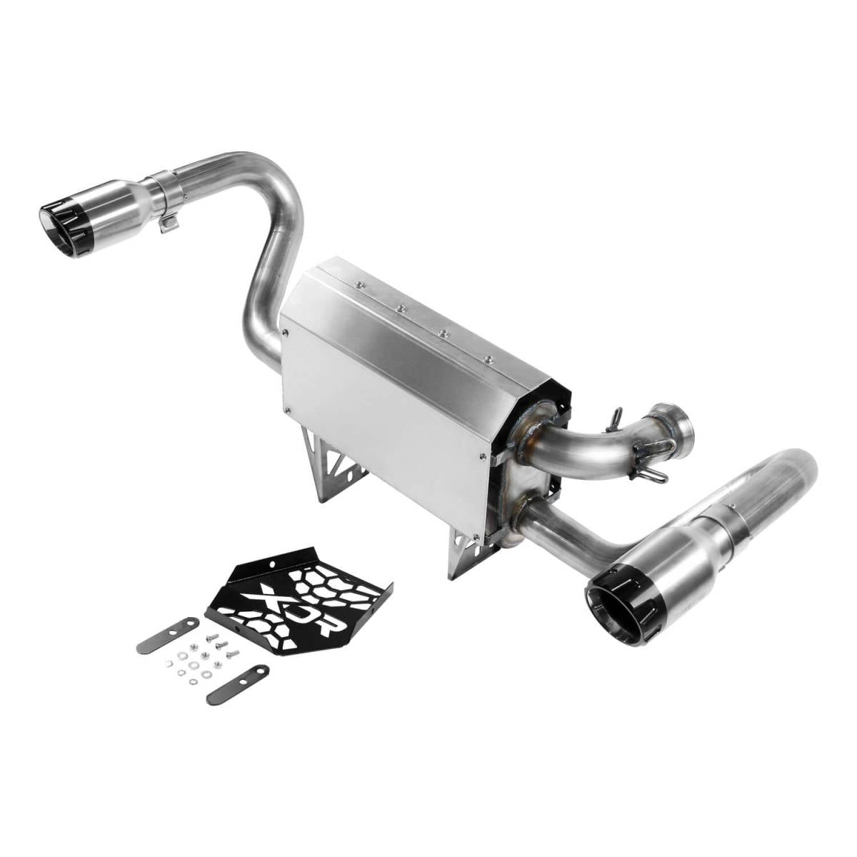 Image of XDR Off-Road Dual Slip-On Exhaust For 2017-2021 Can-Am Maverick X3 Turbo R 900CC