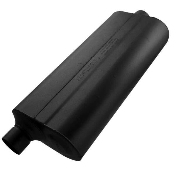 Image of Flowmaster 70 Series 2.5" Offset In 2.5" Center Out Universal Chambered Muffler