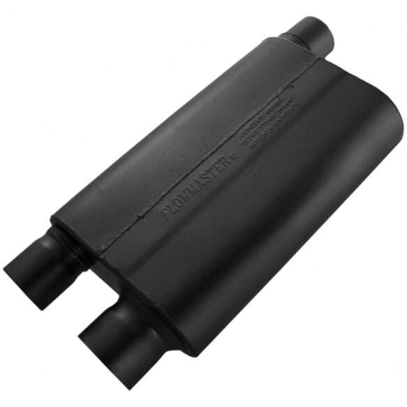 Image of Flowmaster 80 Series 3" Offset In 2.5" Dual Out Universal Chambered Muffler