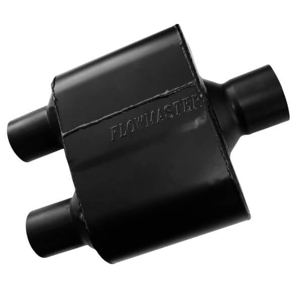 Image of Flowmaster Super 10 Series Stainless 2.5" In 2.25" Dual Out Universal Muffler