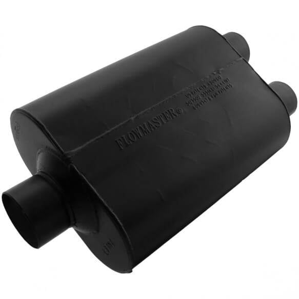 Image of Flowmaster Super 40 Series 3" Inlet 2.5" Dual Outlet Universal Chambered Muffler