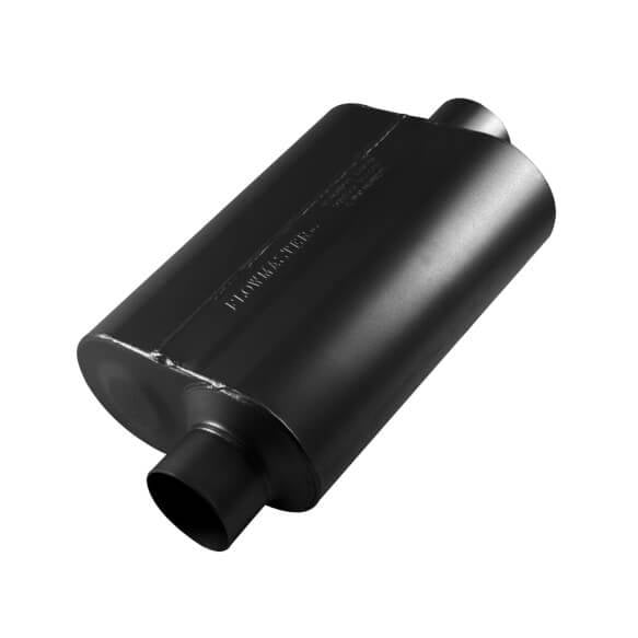 Image of Flowmaster Super 40 Series Stainless 3" Offset In 3" Out Universal Muffler