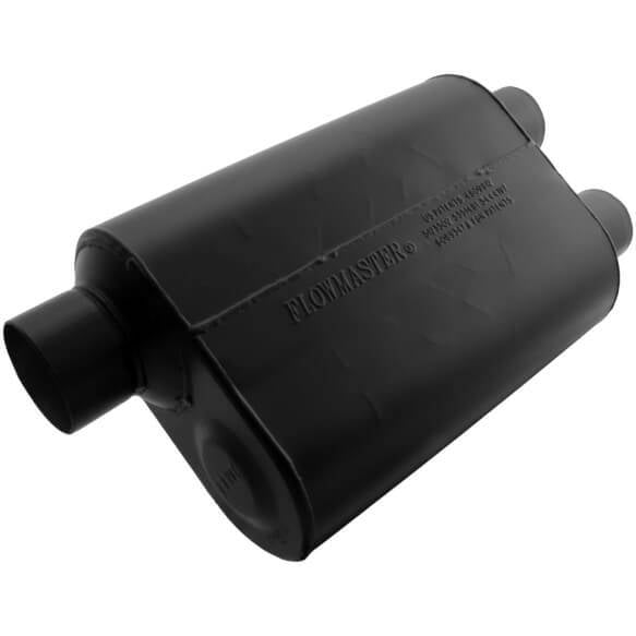 Image of Flowmaster Super 40 Series 3" Offset Inlet 2.5" Dual Outlet Universal Muffler