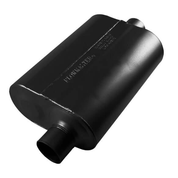 Image of Flowmaster Super 40 Series Stainless 2.5" Offset In 2.5 Out Universal Muffler