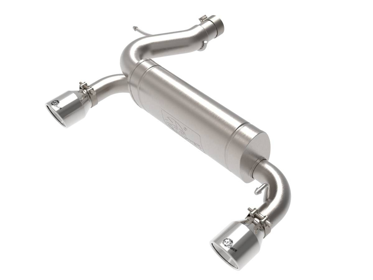 Image of AFE Vulcan Series Stainless Axle-Back Exhaust W/ Polish Tips For 21+ Ford Bronco