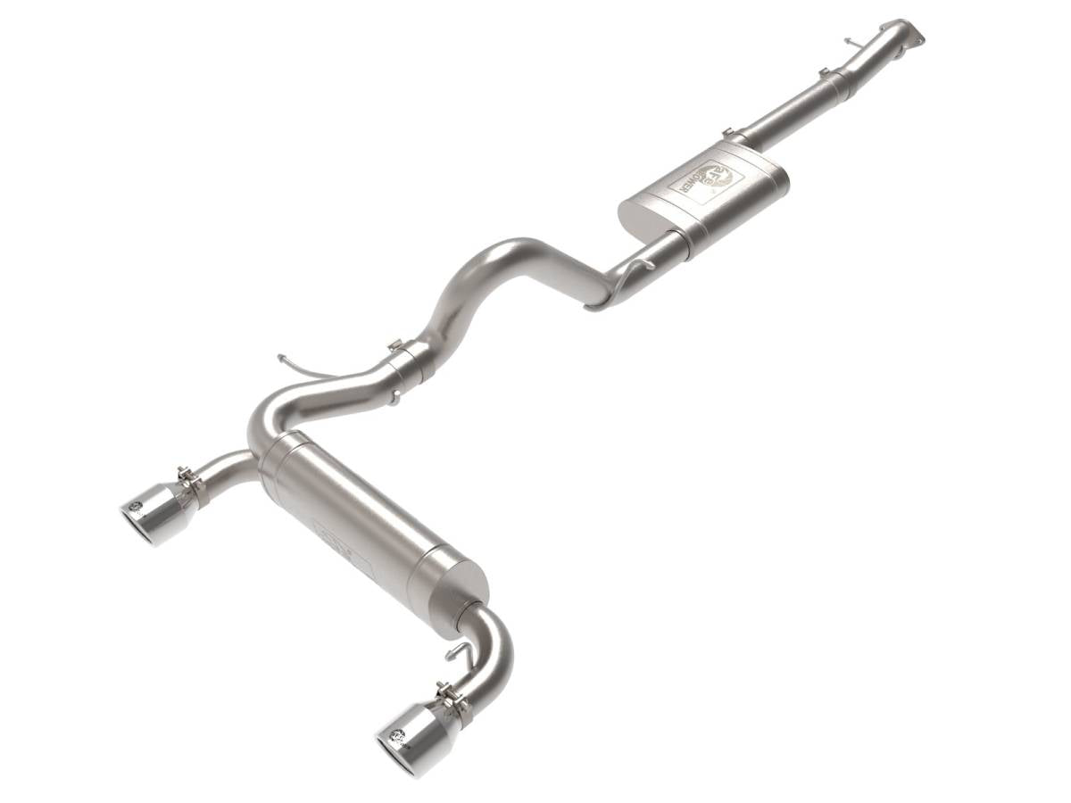 Image of AFE Vulcan Series Stainless Steel Exhaust W/ Polished Tips For 2021+ Ford Bronco